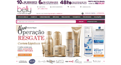 Desktop Screenshot of bellycosmeticos.com.br